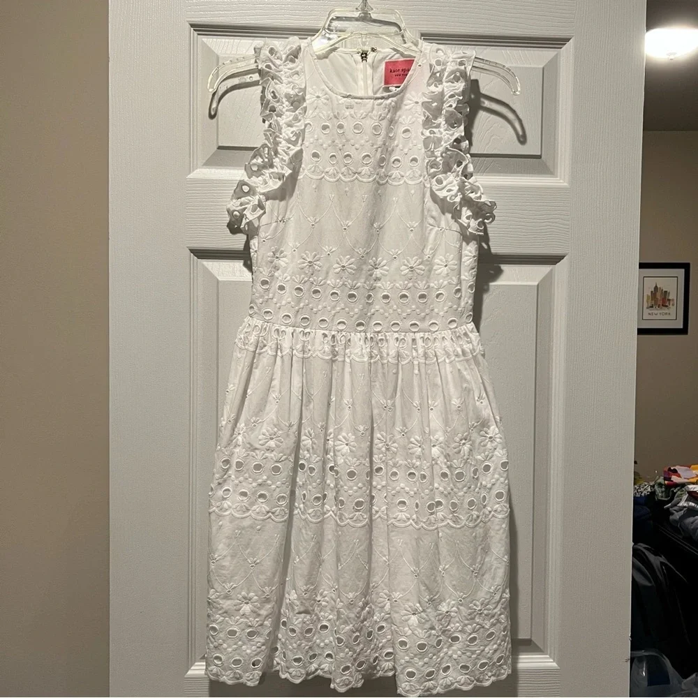 Kate Spade white eyelet dress